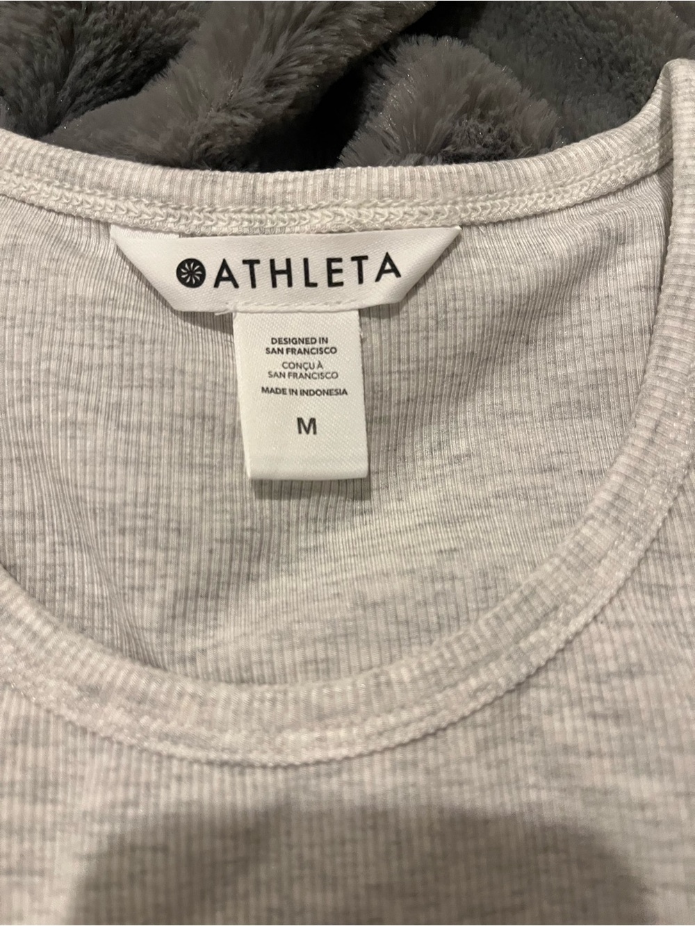 NWT Athleta Light Gray Heather Signature Rib Tank - Picture 10 of 14